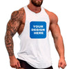 Custom Mens Tank Top Muscle Tops Personalized Sleeveless Shirts Design Your Own Undershirt for Gym Workout, White, M