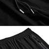 Men's Lightweight Quick Dry Hiking Running Pants Outdoor Sports Breathable Zipper Pockets Athletic Work Pants Black M