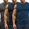 COOFANDY Men's 3 Pack Workout Tank Tops Gym Athletic Sleeveless T-Shirts Fitness Bodybuilding Muscle Shirt