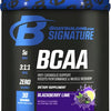 Bodybuilding Signature BCAA Powder | Essential Amino Acids | Nutrition Supplement | Promote Muscle Growth and Recovery | 30 Servings (BlackBerry Lime)