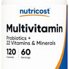 Nutricost Multivitamin with Probiotics 120 Vegetarian Capsules - Packed with Vitamins & Minerals