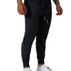 GM MGBOYGYM Mens Active Athletic Workout Jogger Sweatpants for Men with Zipper Pocket and Drawstring Size Black-M