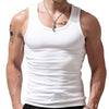 Viisendy Pro Men's Stringer Tank Tops Cotton Vest Sleeveless Gym Workout Bodybuilding Fitness Muscle T Shirts White 2XL