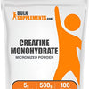 BULKSUPPLEMENTS.COM Creatine Monohydrate Powder - 5g (5000mg) of Micronized Creatine Powder per Serving, Creatine Pre Workout, Creatine for Building Muscle, Creatine Monohydrate 500g (1.1 lbs)