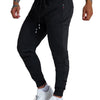 GM MGBOYGYM Mens Active Athletic Workout Jogger Sweatpants for Men with Zipper Pocket and Drawstring Size Black-M