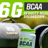 Muscle Pharm Essentials BCAA en polvo, bebida de recuperación post-entrenamiento, ponche de frutas, 30 porciones