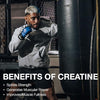 RAW Nutrition Creatine Monohydrate Powder, Unflavored (30 Servings) - Micronized Creatine Monohydrate Supplement for Workout Performance, Build Muscle & Strength - Creatine Powder for Men & Women