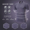 Akilex Mens Running Dry Fit T-Shirt Athletic Outdoor Short Sleeve Comfortable Sports Top