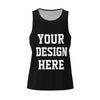 Custom Tank Top Your Design Here Customized Shirt Personalized Tank Top for Gym Running Custom Tank Tops Black Medium