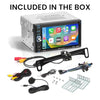 BOSS Audio Systems BCP62-RC Car Stereo - Apple CarPlay, Double Din, 6.2 Inch Capacitive Touchscreen, Bluetooth, No CD DVD Player, AM/FM Radio Receiver, Backup Camera