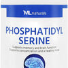 ML Naturals Phosphatidyl Serine 200 mg 120 Vegetable Capsules. Supports Memory & Brain Function