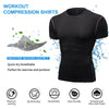 SPVISE Black Compression Shirt Men Short Sleeve Cool Dry Athletic Workout Shirts Sports Baselayer Undershirts Gym Shirt Tops