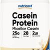 Nutricost Casein Protein Powder 2lb Vanilla - Micellar Casein, Gluten Free, Non-GMO