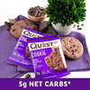 Quest Nutrition Galleta proteica con chispas de chocolate doble, alta en proteínas, baja en carbohidratos, 12 unidades