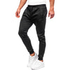 JIHUILAI Black Men's Sweatpants Fleece Active Workout Jogger Sweatpants for Men Running Gym with Pockets XL