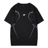 LBL Leading the Better Life Men's Workout Shirts Dry Fit Moisture Wicking Short Sleeve Mesh Athletic T-Shirts Black L