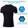 SPVISE Black Compression Shirt Men Short Sleeve Cool Dry Athletic Workout Shirts Sports Baselayer Undershirts Gym Shirt Tops