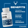 Bucked Up HMB (Beta-Hydroxy Beta-Methylbutyrate) 1500mg Per Serving, Essentials (60 Servings, 180 Capsules)