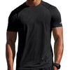 Zengjo Workout Shirt Men Quick Dry(Grey,M)