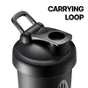 EXTREME Classic Shaker Bottle with Wire Whisk, Perfect for Protein Shakes and Pre Workout, Leak Proof Shaker Cups, BPA Free, Dishwasher SAFE, 24 Ounce, Black