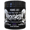 Insane Labz Psychotic Black Edition polvo estimulante medio preentrenamiento, bombas de enfoque energético, cargado con creatina beta alanina taurina impulsada por AMPiberry, 35 porciones uva
