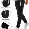 BUXKR Men's Sweatpants for Jogging Casual Joggers Pants for Gym Running or Athletic Workout,Black,S