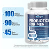 Probiotics for Men, 100 Billion CFUs with Prebiotics, Saw Palmetto Berry, Pumpkin Seed, Cranberry & Lycopene for Prostate Urinary Health, Mens Probiotic for Digestive & Immune Health 90 Capsules