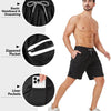 OCYMA 3 Pack Men's 2 In1 Gym Shorts Men with Pockets 7 inch Workout Shorts Men Running Shorts with Liner&Towel Loop