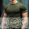 Athletic Shirt for Men Dry Fit(Army Green,L)