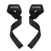 Lift Beast Professional Lifting Straps for Weightlifting, 24-inch Cotton Gym Straps with Neoprene Cushioned Wrist Padding - Black Silicone