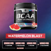 Amino Muscle Recovery Powder with BCAAs - After Workout Recovery Drink for Women & Men - BCAA Branched Chain Amino Acids - Pre Workout Sport Energy Mix - Keto, Caffeine Free, Watermelon - 45 Servings