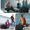 Large Sport Tote Bag, Waterproof Duffel Travel Bag Perfect as A Women/Man Weekender Carry-on Overnight Bags (Black)