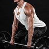 Boyzn Men's Dry Fit Y-Back Muscle Workout Tank Tops Gym Muscle Tee Athletic Training Gym Tank Top Fitness Bodybuilding Sleeveless T Shirts White-XL