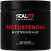 SEALFIT Testosterone Booster for Men. 5-in-1 Supplement with Boron, Tongkat Ali, Fadogia Agrestis, Stinging Nettle Root, and Saw Palmetto. for Energy Boost, Strength, & Muscle Recovery. 60 Capsules