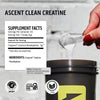 Ascent Clean Creatine Monohydrate Powder - 5G Per Serving, Creapure Creatine Supplement - Unflavored, 45 Servings