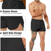Sazeky Mens Running Shorts 3 Inch Quick Dry Lighweight Gym Workout Shorts with Zipper Pockets Athletic Jogging Shorts for Men Black
