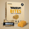 WAKE UP! Caffeinated Caramel Protein Bites - Gluten Free, Vegetarian, 175mg Caffeine (1 Bite = 1.5 Espressos) - Boosts Focus and Clarity - Kosher Ingredients - 8 Pack