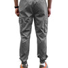 Southpole Men's Lightweight Tech Woven Jogger Pants, Cargo Pockets, Quick Dry, Grey, Small