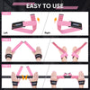 APEXUP Weight Lifting Straps for Weightlifting, Lifting Wrist Straps Gym, Deadlift Straps, Anti Slip Silicone and Neoprene Padded Weightlifting Straps Men Women Powerlifting, Strength Training (Pink)