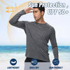 3 Pack Long Sleeve Shirts for Men - Dry Fit Moisture Wicking UV Sun Protection T-Shirts for Fishing Workout Athletic Gym