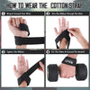 Lifting Wrist Straps for Weightlifting, Weight Lifting Straps Gym Power Workouts Lifting Straps Padded Cotton Men Women Supportive Lift Deadlift Strap (Black)