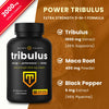 Tribulus Terrestris for Men | 2000mg Supplement Booster for Energy, Vitality, Stamina & Performance | Extra Strength Saponins | Maca & Black Pepper Extract for Enhanced Absorption | 90 Vegan Capsules