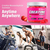 Creatine Monohydrate Gummies 5000mg for Men & Women, Gomitas de Creatina 5g Creatine Monohydrate, 0g Sugar Chewables Creatine Pre-Work Out for Muscle Strength, Vegan,120 Count (120 Count, Strawberry)
