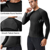 SPVISE Black Compression Long Sleeve Shirt Men Performance Workout Running T-Shirts Breathable Gym Compression Tops for Men