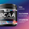 Amino Muscle Recovery Powder with BCAAs - After Workout Recovery Drink for Women & Men - BCAA Branched Chain Amino Acids - Pre Workout Sport Energy Mix - Keto, Caffeine Free, Watermelon - 45 Servings