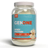 GenOne Whey Protein Powder Isolate, 25g Protein and 6.5g BCAAs per Serving, Vanilla Ice Cream, Low Carb, Fast Digesting, 30 Servings, 2.25 LB