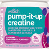 Wellah Pump-It-Up Creatine (50 Servings, Blueberry Pomegranate) - Creatine Monohydrate with Dandelion, Uva Ursi, & Cranberry Extract