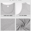 TRFIC Men's Workout Tank Top 2 Pack Casual Soft Sleeveless Gym Muscle Shirts Bodybuilding Tee Grey
