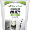 Z Natural Foods Ultra Whey Protein Isolate Powder - Pure, Unflavored, Unsweetened Whey Protein Powder - Flavorless Whey Isolate with Vital Proteins for Fitness, Sports Nutrition, Immune Support, 1 lb