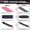 APEXUP Weight Lifting Straps for Weightlifting, Lifting Wrist Straps Gym, Deadlift Straps, Anti Slip Silicone and Neoprene Padded Weightlifting Straps Men Women Powerlifting, Strength Training (Pink)
